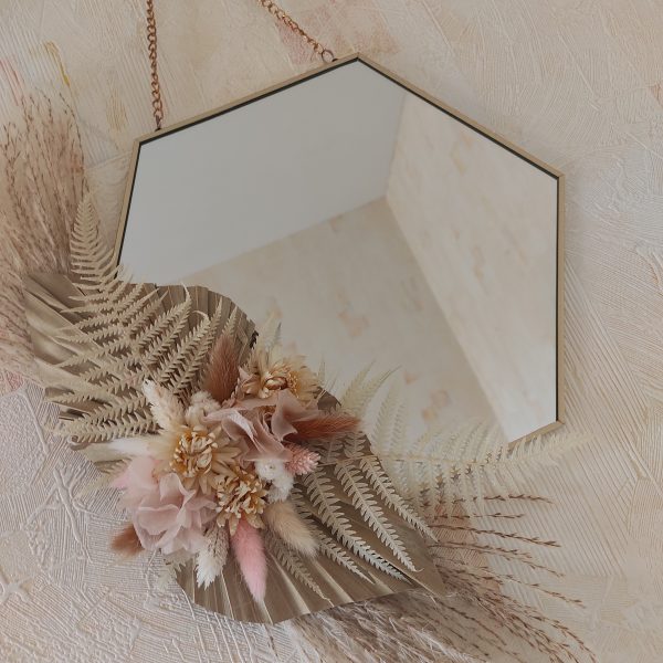 Miroir fleuri VENDU – Image 2