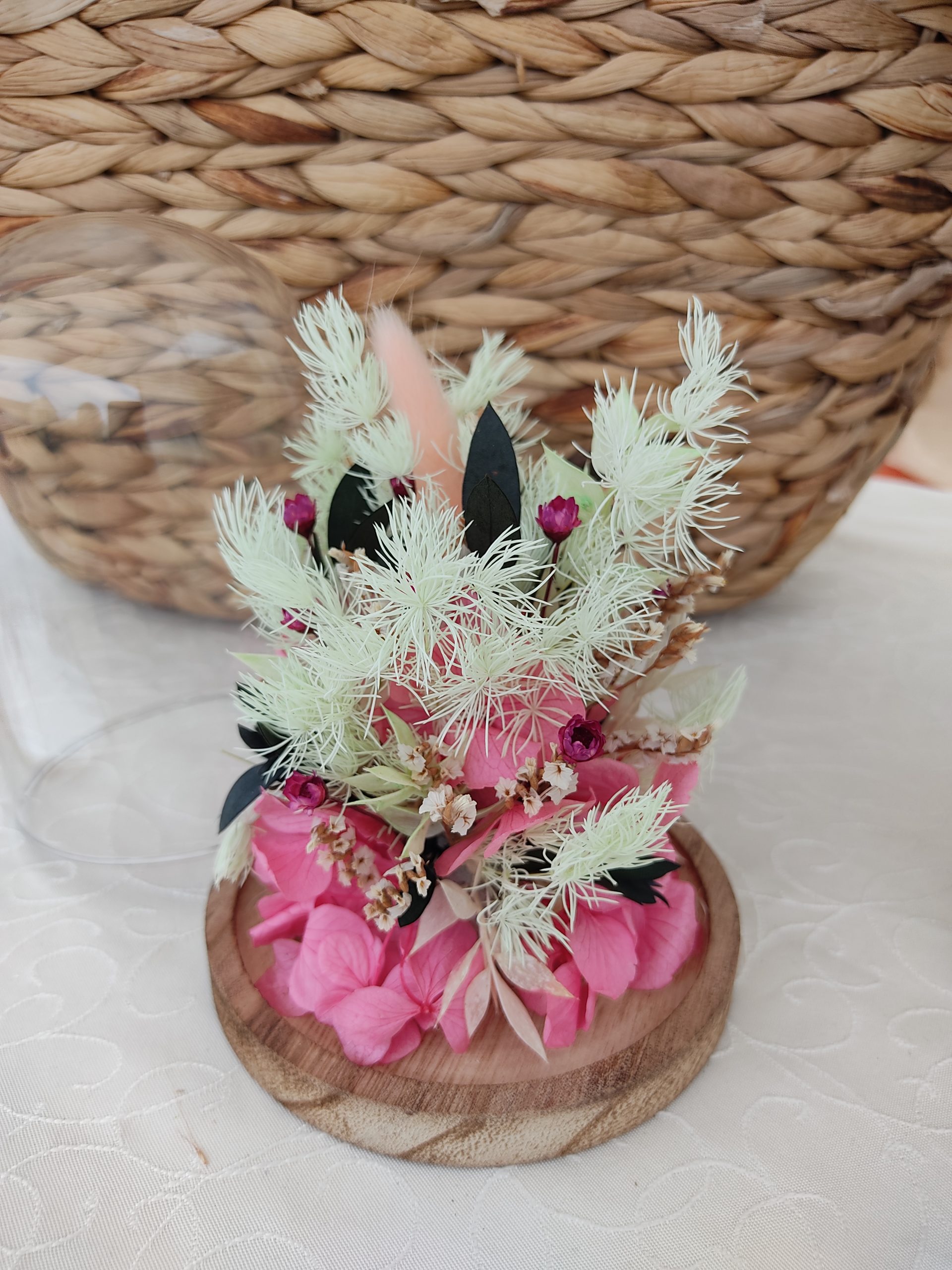Cloche fleurs vertes – Image 3