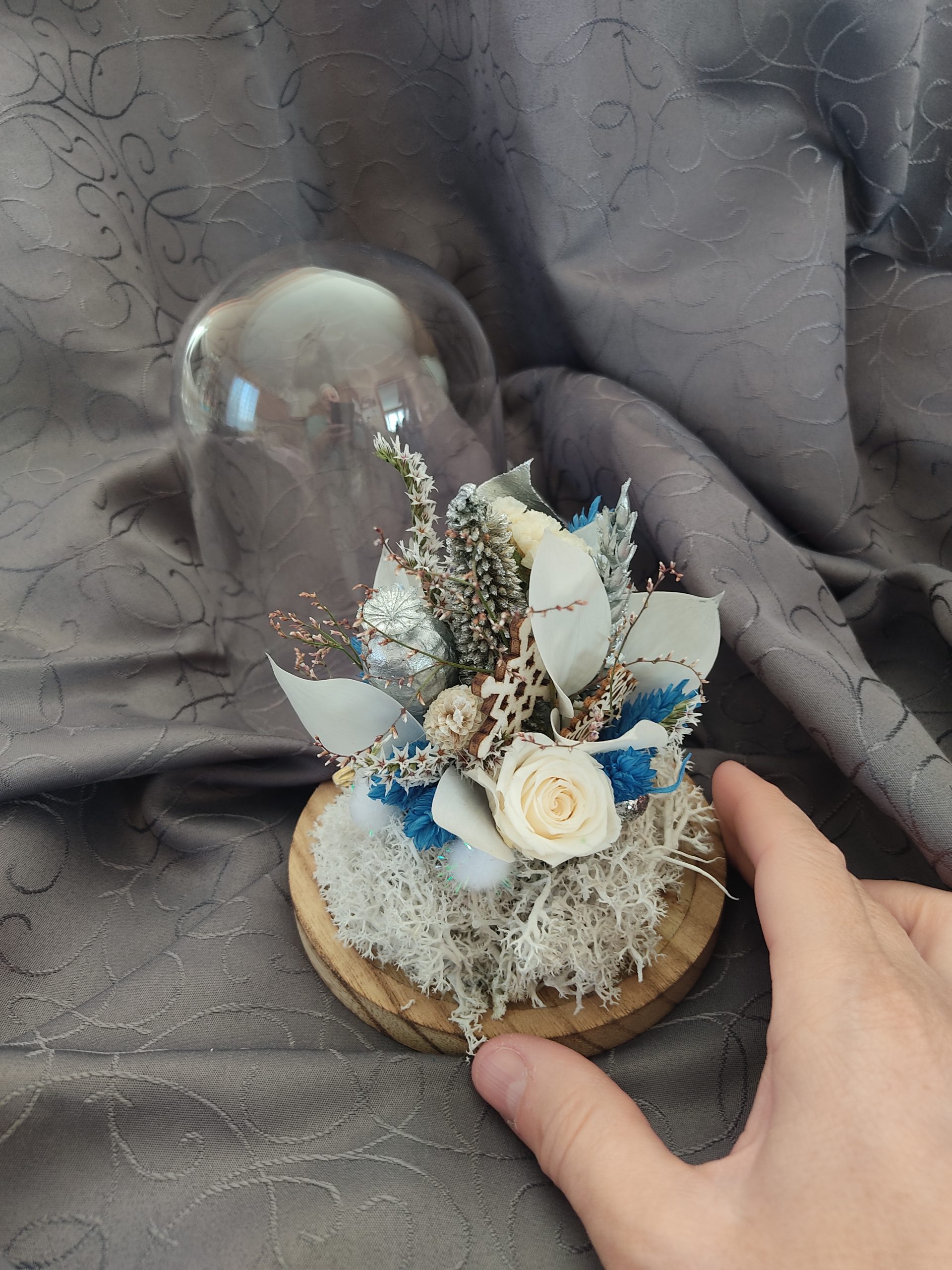 Cloche en verre hiver – Image 2