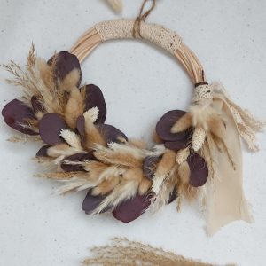 Couronne osier violette