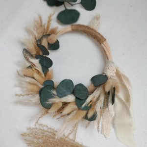 Couronne osier verte