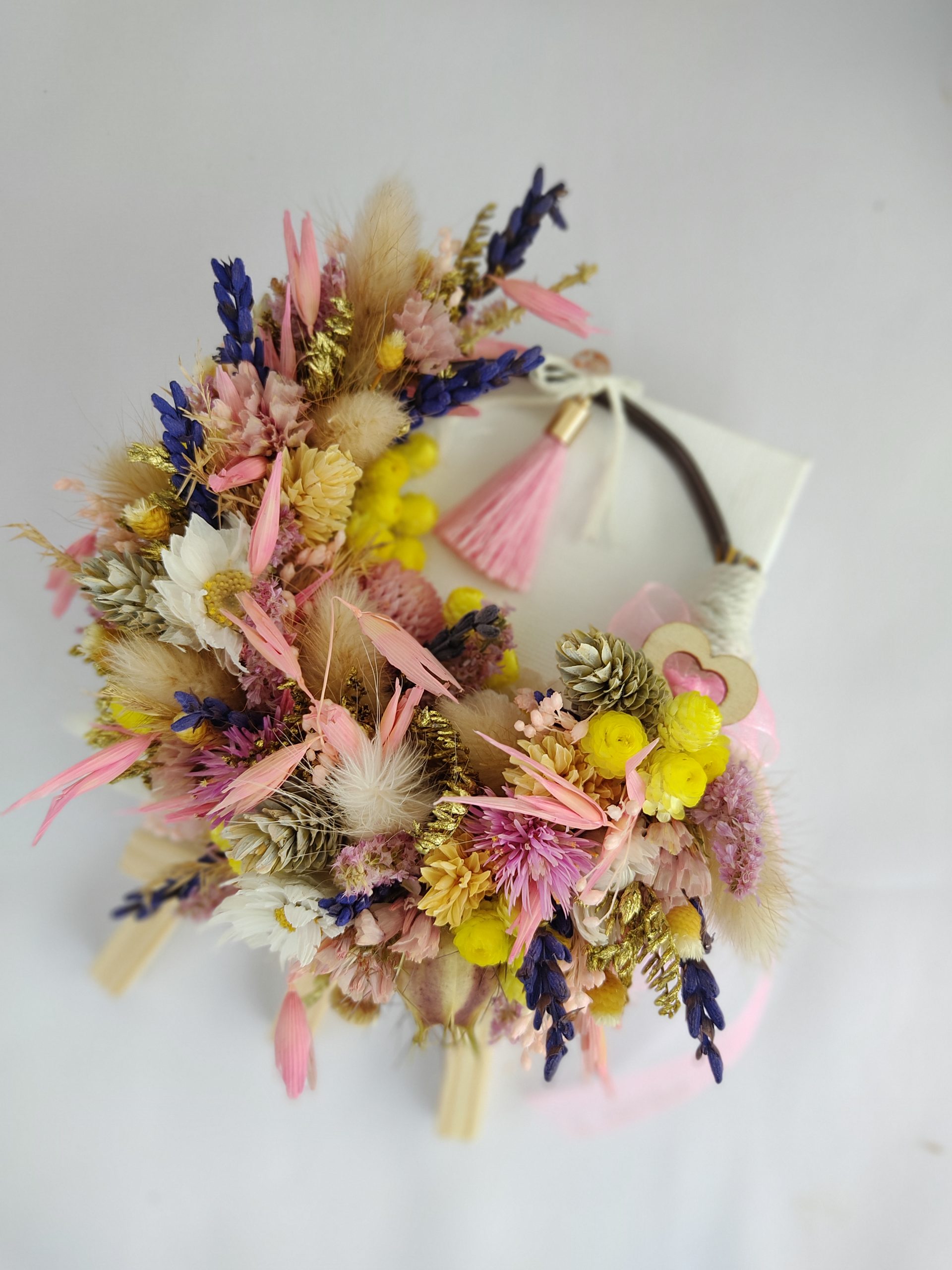 Petit tableau couronne fleurie – Image 2