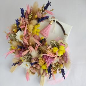 Petit tableau couronne fleurie